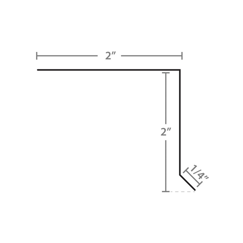 RDP Standard Drip Edge (10 Piece Bundle) (2" x 2"