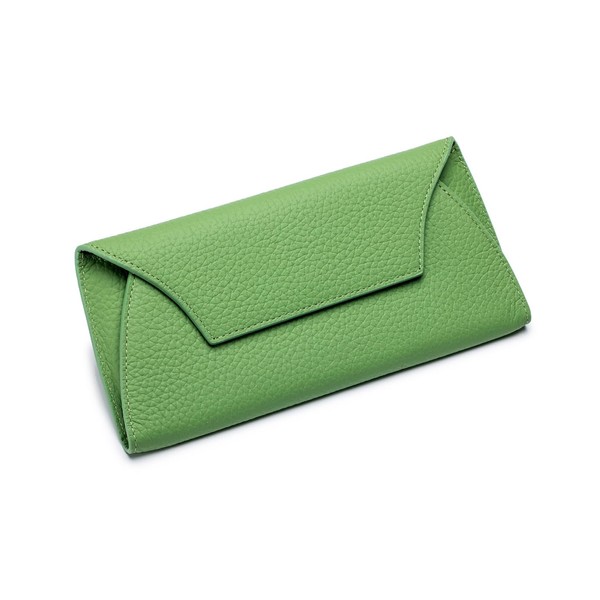 Aladeno Women's Long Wallet, Genuine Leather, Envelope-Shaped Wallet, Large Capacity,