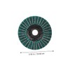 TEHAUX 5pcs Angle Sanding Wheel Cleaning Impeller Clip Green Scouring