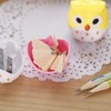Xrten 4 Pieces Cartoon Animal Owl Pattern Two Holes Pencil