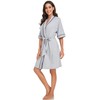 COLORFULLEAF Womens Robe Lightweight Kimono Robes Short Knit Bathrobe Summer