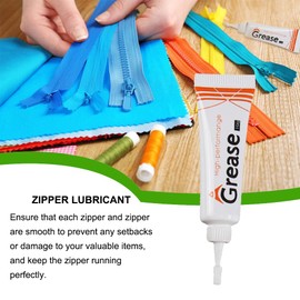 Lubricant with Zip, Zip Wax, Wax for Zip, Snap and Zip Lubricant, Zip Wax for Boat Care, Wax Zip for Boat, Canvas, Wetsuit (White-10 g)