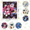 Butterfly Fabric,6 PCS Butterflies Floral Fat Quarters Fabric Bundles,20 x