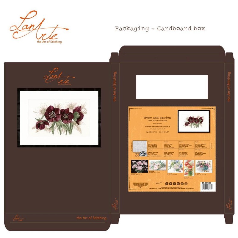 Lanarte Hellebores Cross Stitch Kit