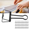 30Pcs Wire Binder Clips 2 Inch Hollow Out Strong Clamping