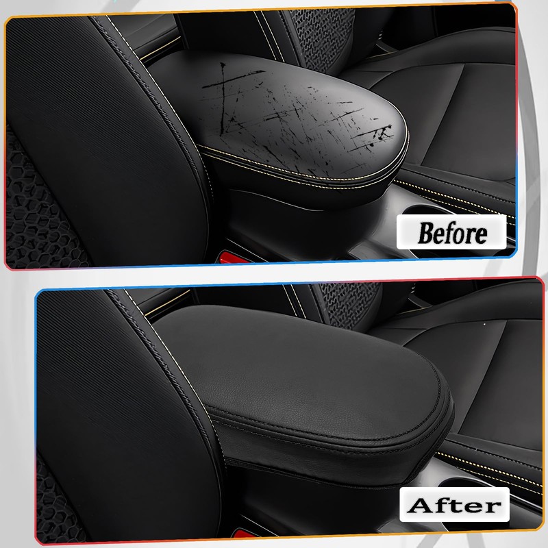 MUXEE Armrest Cover，for kia Soul 2014 2015 2016 2017 2018