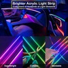 Dreamcolor Acrylic Interior Car LED Strip Light,RGB 6 in 1