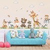 SMAOSTORE Wall Sticker, Bear, Giraffe, Zoo Sticker, Stylish, Cute, Animal,