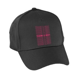 Hippowarehouse Thank u, Next Premium Printed 5 Panel Baseball Cap hat OneSize Adults Black