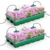 MIXC Seed Starter Tray with Lights, 2 Packs Mini Propagator