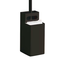 Nitori 8580976 Flooring Wiper Stand, Racker, Black