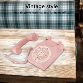 Vintage Telephone 1950s Phone Retro Decor Call Wired Telephone Home Decor Classic Rotary Dial Home Phone for Home Office Decor Landlines