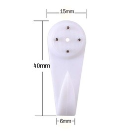25lbs Hardwall Hanger Uses for Hardware, Fasteners & Hooks Wall Mount Non-Mark Hooks Picture Painting Photo Frame Hangers 40MM (20PC)