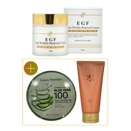 Miel EGF Anti-Wrinkle Renewal Cream 100ml + Soothing Gel 300ml + Sooryehan Cleansing Foam 100ml / 미엘 EGF 안티 링클 리뉴얼 크림 100ml+수딩젤 300ml+수려한 클렌징폼 100ml