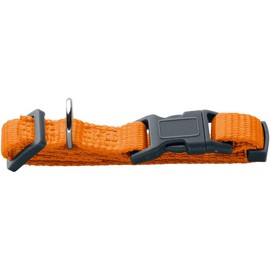 HUNTER London Vario Basic Collar Orange Size 30-46/M with Safety Clasp Soft and Flexible Tear-Resistant & Quick Drying Easy to Clean and Dimensionally Stable Ideal for Everyday Use and Adventure