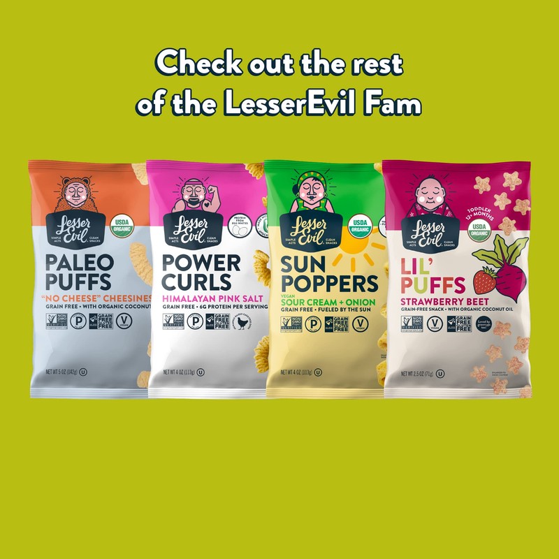 Lesser Evil Avocado-Licious Popcorn, 5 Oz