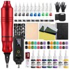 Wireless Rotary Tattoo Pen Kit for Body Art Practice –