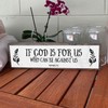 Christian Wall Art - If God Is For Us Who