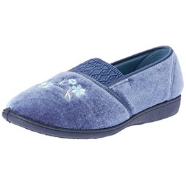 Grosby Women's Sasha Slipper, Mid Blue, UK 4.5/US 7