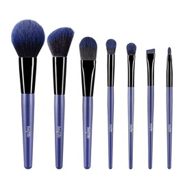 AUSWAY 7 Pcs Makeup Brushes Kit Cosmetic Eye Shadow Lip Liner Blending Beauty Set - Blue
