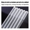 Barra De Silicona Transparente 1kg Alta Viscosidad 7mm