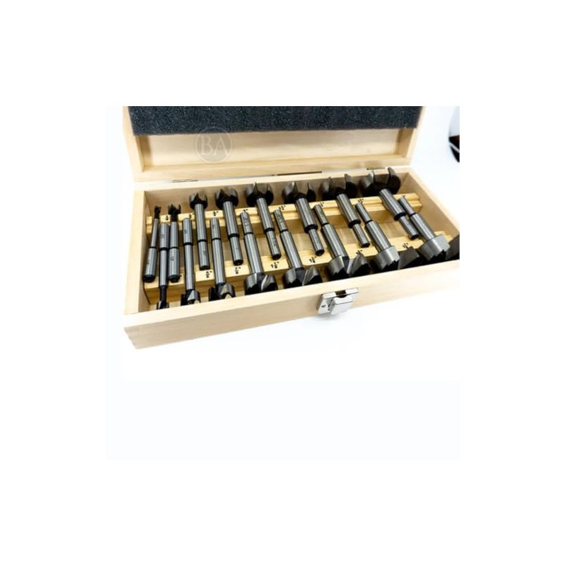 Benchmark Abrasives 16 Piece Forstner Bit Set