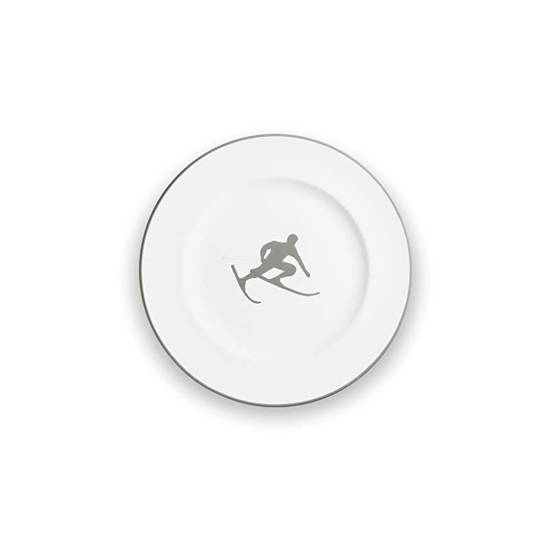 GMUNDNER KERAMIK Dessert Plate Gourmet Diameter 22 cm Grey Toni