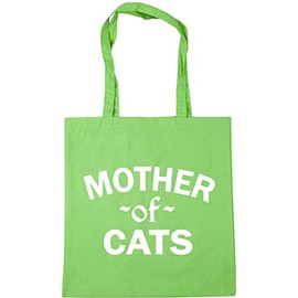 Hippowarehouse Mother of Cats Tote Shopping Gym Beach Bag 42cm x38cm, 10 litres