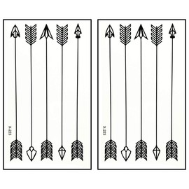 Mini Tattoos 2 Sheets Arrows Cartoon Tattoos Temporary Waterproof Stickers Tattoo Body Stickers Hand Neck Wrist Art Fashion Tattoos Fake for Kids Adults Women Men (11)