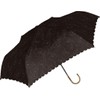 Nakatani Umbrella, Sun or Rain, UV Elena, Black, Flower [923-041],