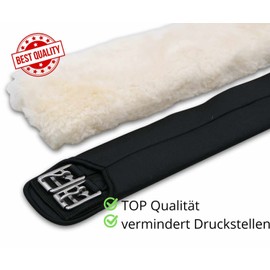 AMKA Lambskin Saddle Girth Protector for Short Girth Lengths 60 and 80 cm