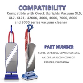 3 Packs Vacuum Bags for Oreck Type CC, Compatible with All Oreck XL Upright Vacuum Cleaners - Replaces Part # CCPK8DW