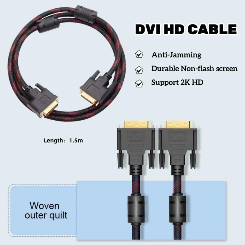 LANDIANLD DVI to DVI Cable DVI-D 24+1 Gold Plated Cable