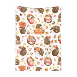 Hedgehog Blanket, Fall Hedgehogs Blankets, Gift for Girls Hedgehog Lover, 30"x40" Soft Lightweight Plush Throw Blanket for Couch Bed Sofa Decoration