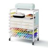 LUCKUP Organization and Storage Craft Table for Cricut Machines, Rolling