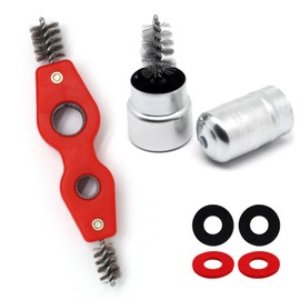 BUXIMN Battery Terminal Cleaners, Battery Terminal Anti-Corrosion Fiber Washers with Copper Pipe Cleaner