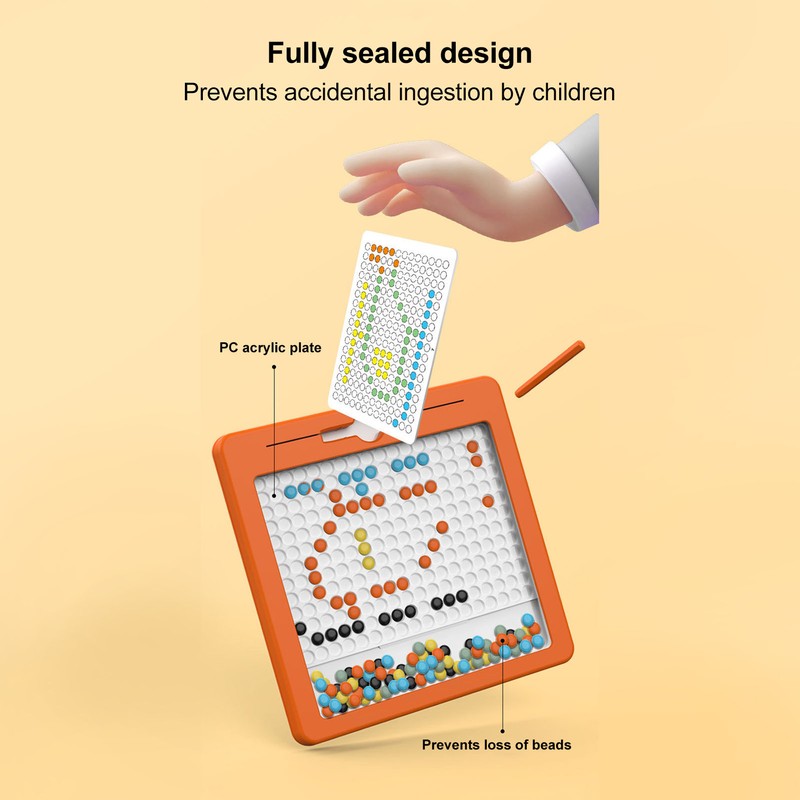 Magnetic Drawing Board for Toddlers Colorful Educational Doodle Board with