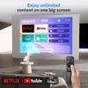 Native 1080P Full HD Projector, Built-in Streaming Apps, Smart Electric