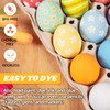 (24-Pack) Life-Size Wooden Eggs - 2 Dozen Fake Easter Eggs