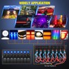 Nilight 8 Gang Rocker Switch Panel Waterproof Pre-Wired Marine with