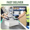 9"x6"x2" Shipping Boxes Set of 2, White Corrugated Cardboard Box