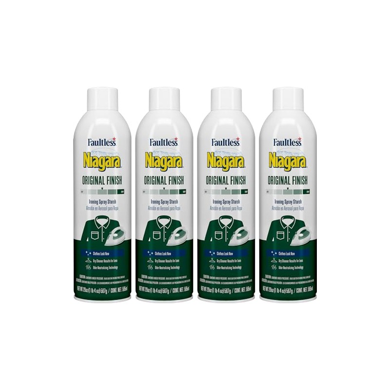 Niagara Original Hold Spray Starch for Clothes, Wrinkle Remover &