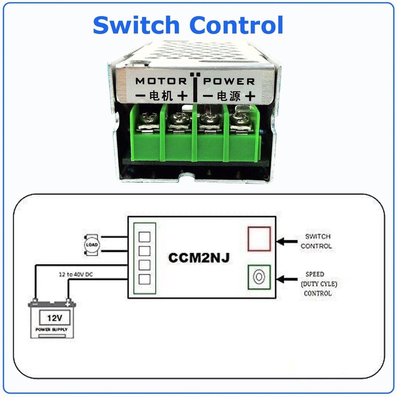 Motor Speed Controller DC 12/24V 40V Reversible PWM HHO Reversing