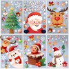 Christmas Window Clings Decorations 9 Sheets 242 Pcs Xmas DIY