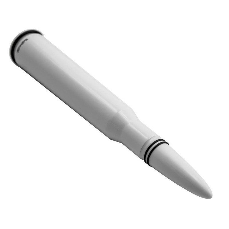 VMS Racing 50 Cal Caliber WHITE BULLET ANTENNA with Black