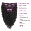 Jiarosi Kinky Curly Clip in Hair Extensions Human Hair 3C