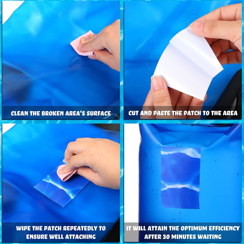 Nuanchu Vinyl Pool Liner Patch Self-Adhesive PVC Repair Patch for