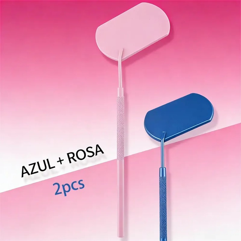 2pc Espejo Grande Para Extensiones De Pestañas O Dental