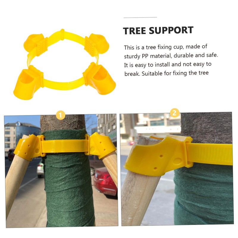 Levemolo 1set Tree Stump Support Fixator Cups for Windproof Tree