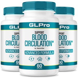 (3 Pack) GLPro – GL Pro Formula for Blood & Circulation Support | GLPro Blood Balance Formula | Natural GL Pro Pills for Energy, Flow & Wellness, 30 Day Supply (180 Capsules)